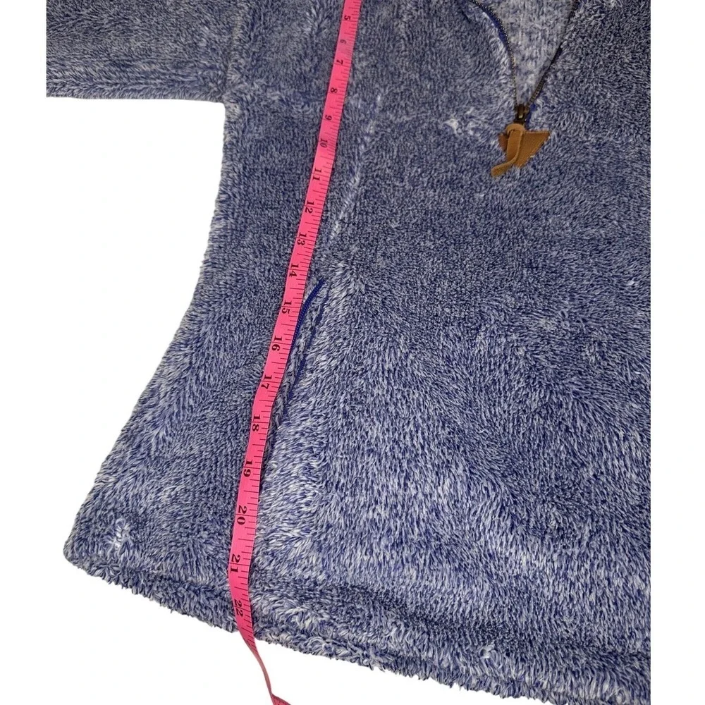 Cherokee Fleece Pullover Blue Sherpa 1/4 Zip Jacket Size Kids‎ 16